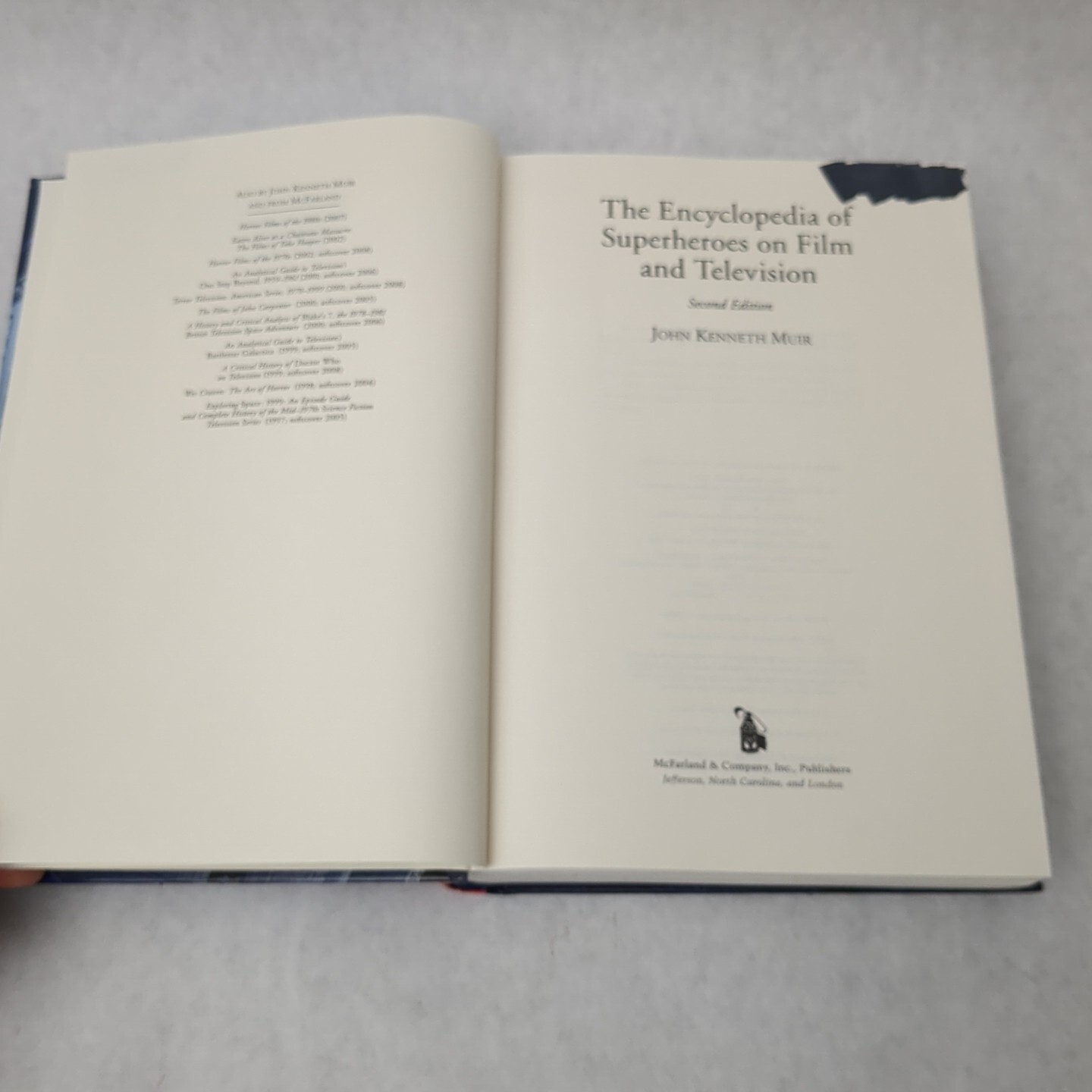 Encyclopedia of Superheroes on Film and Television by John Kenneth Muir…