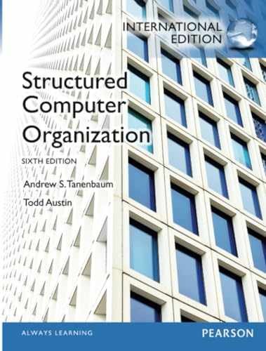 Structured Computer Organization. – Paperback, by Tanenbaum Andrew – Very Good