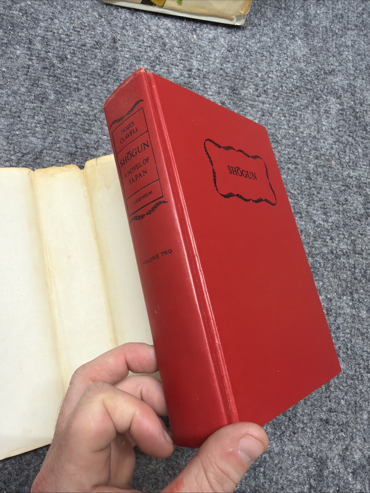 Shogun Novel of Japan James Clavell 1975 Book Club Atheneum Vol 1 +2
