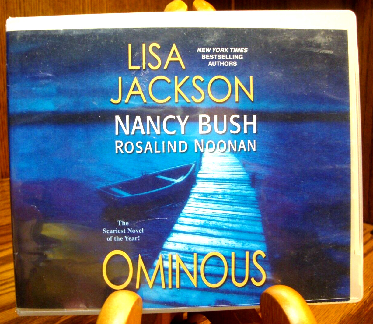 AUDIOBOOK CD “Ominous” Lisa Jackson/Nancy Bush~Unabridged 12.25 hrs/10 cds i8