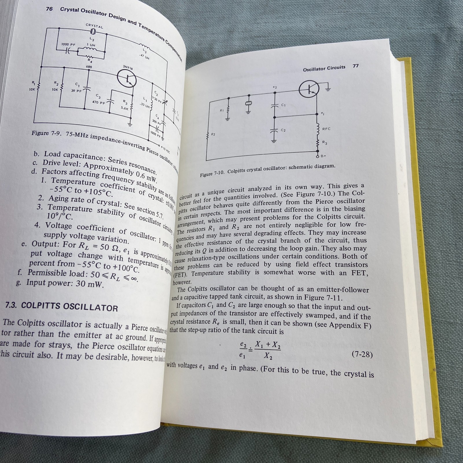 Crystal Oscillator Design Temperature Compensation Frerking 1978 Book Electronic