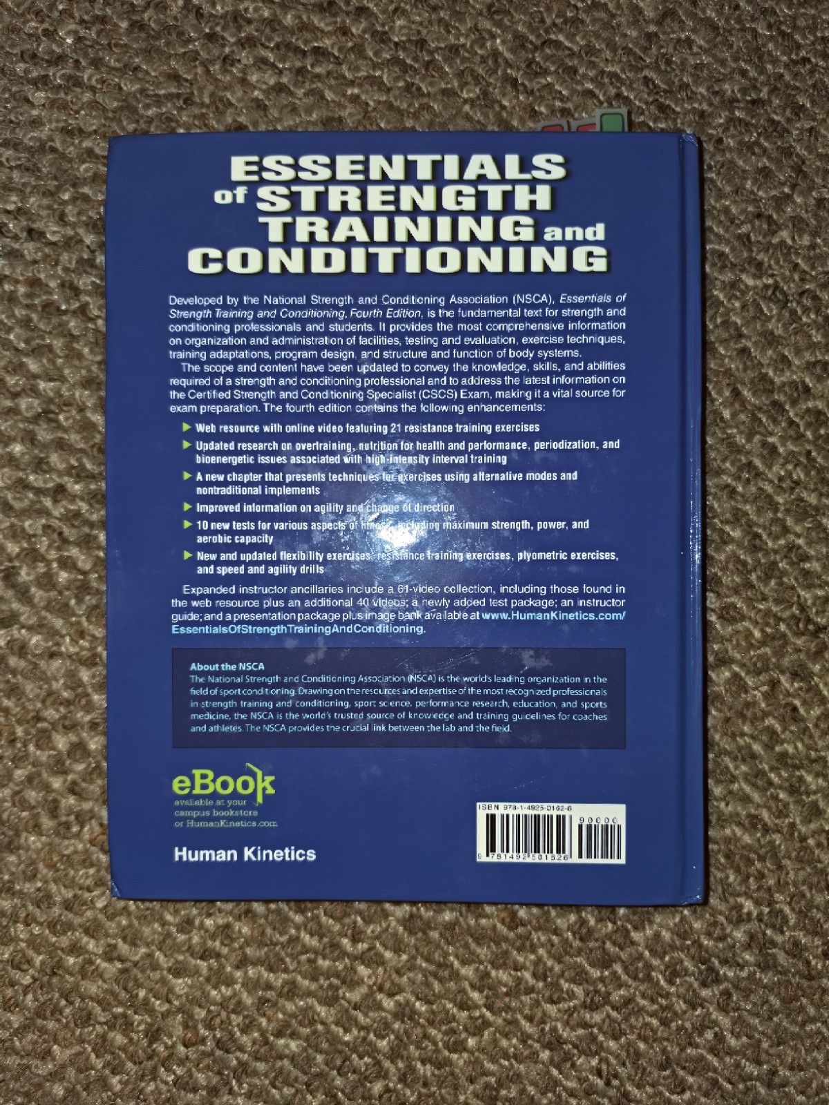 Essentials of Strength Training and Conditioning by NSCA, 4th ed.