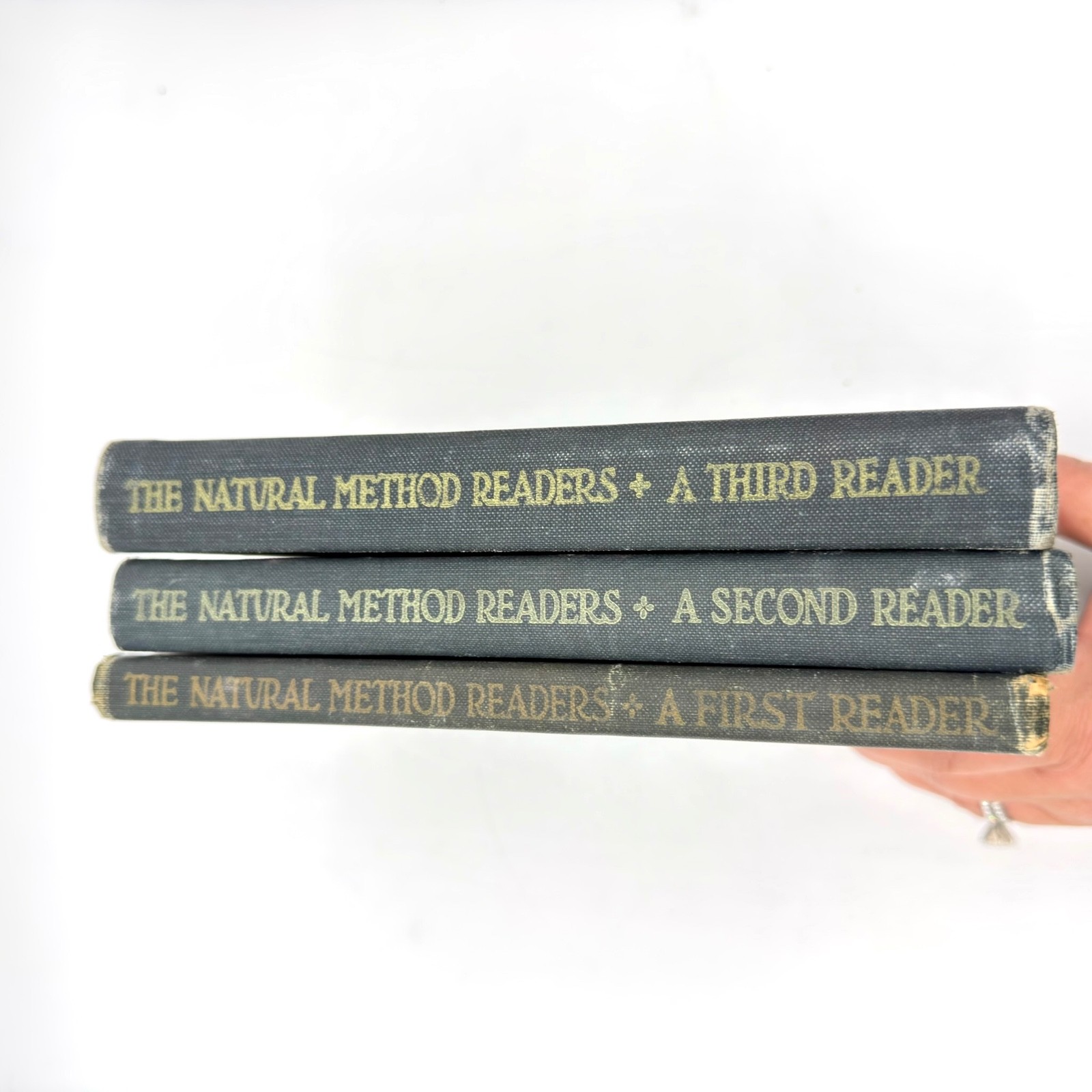 Antique Natural Method Readers Set 1st 2nd 3rd McManus Haaren Scribner 1914-1916