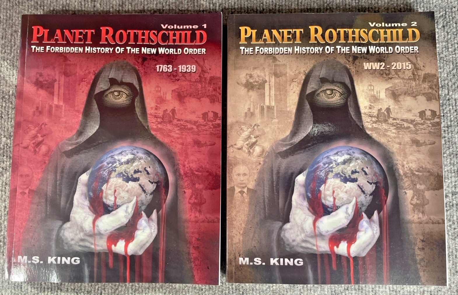 Planet Rothschild Volumes 1 & 2 The Forbidden History of the NWO M S King Signed