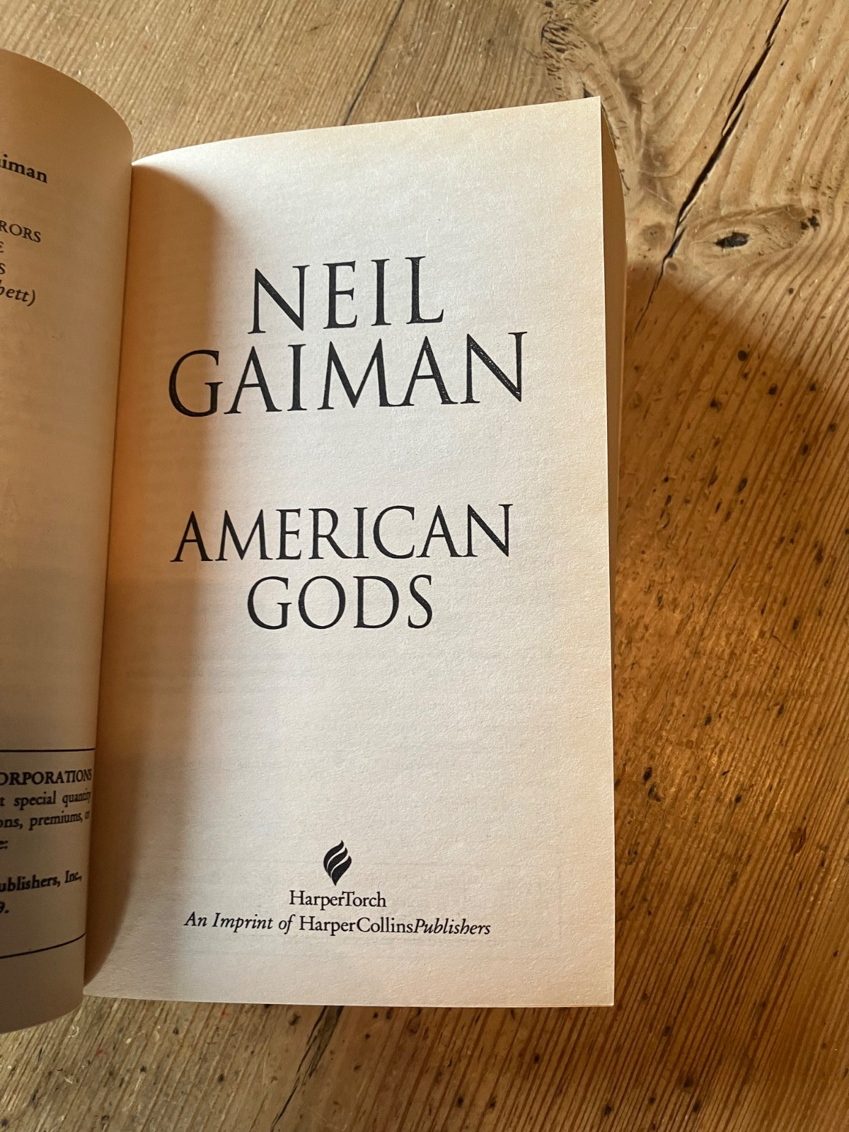 American Gods: A Novel Gaiman, Neil paperback fiction like new unread OOP