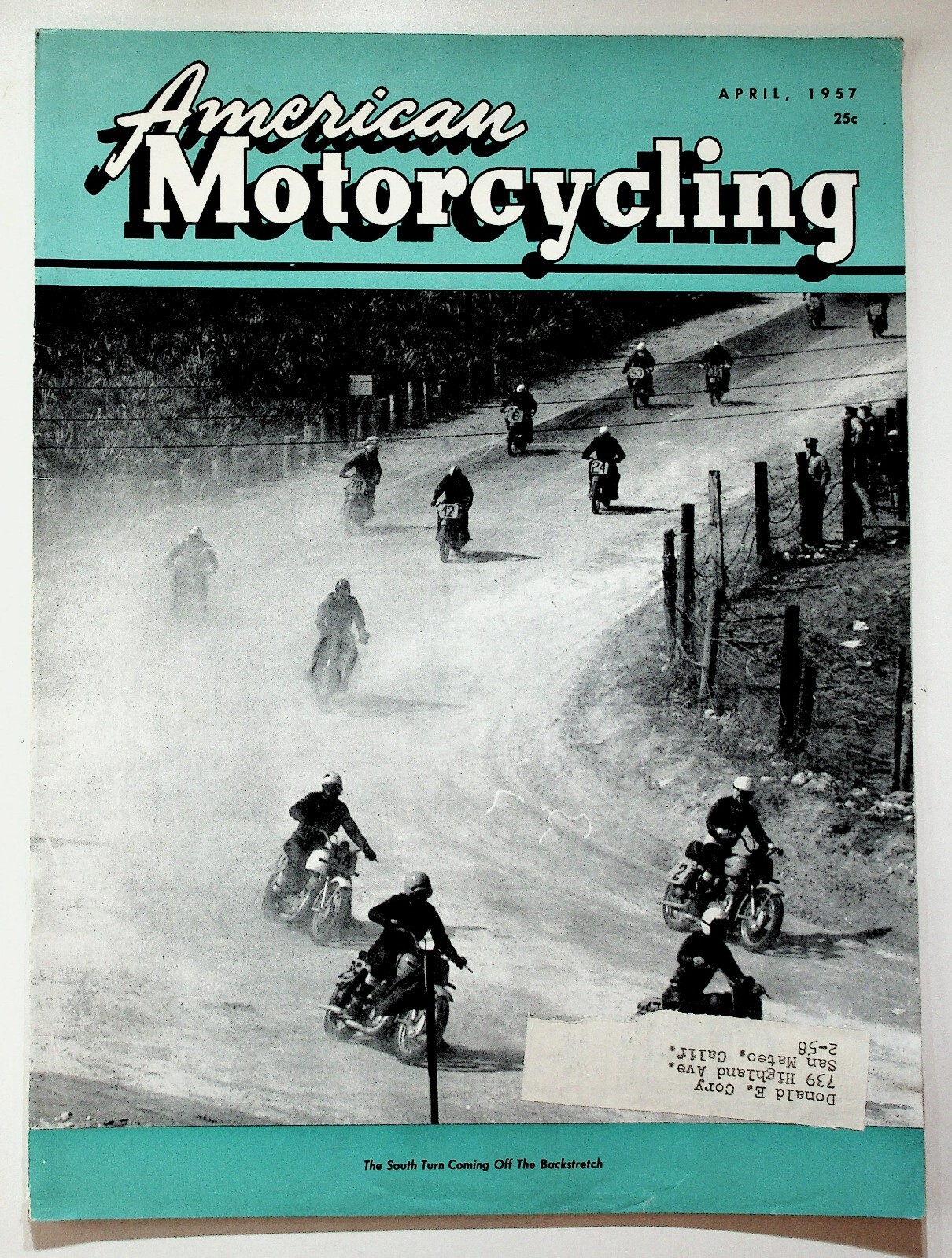 American Motorcycling Magazine April 1957 Harley Daytona 200 Vintage Racing