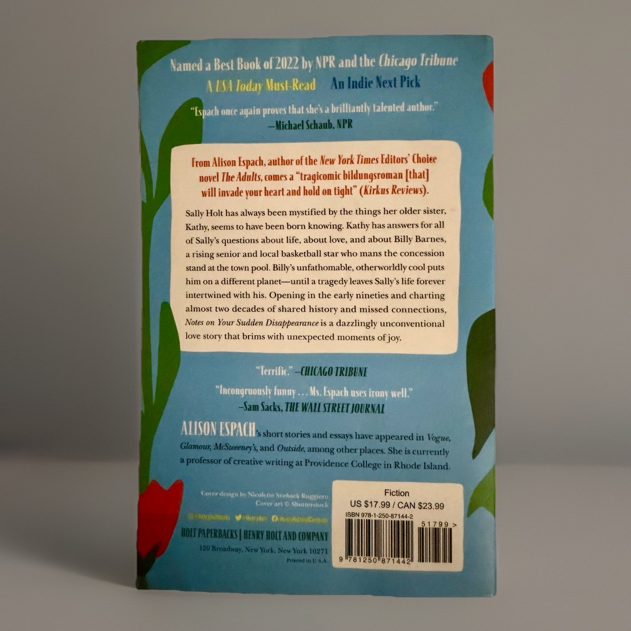 Notes on Your Sudden Disappearance : A Novel by Alison Espach (2023, Trade…