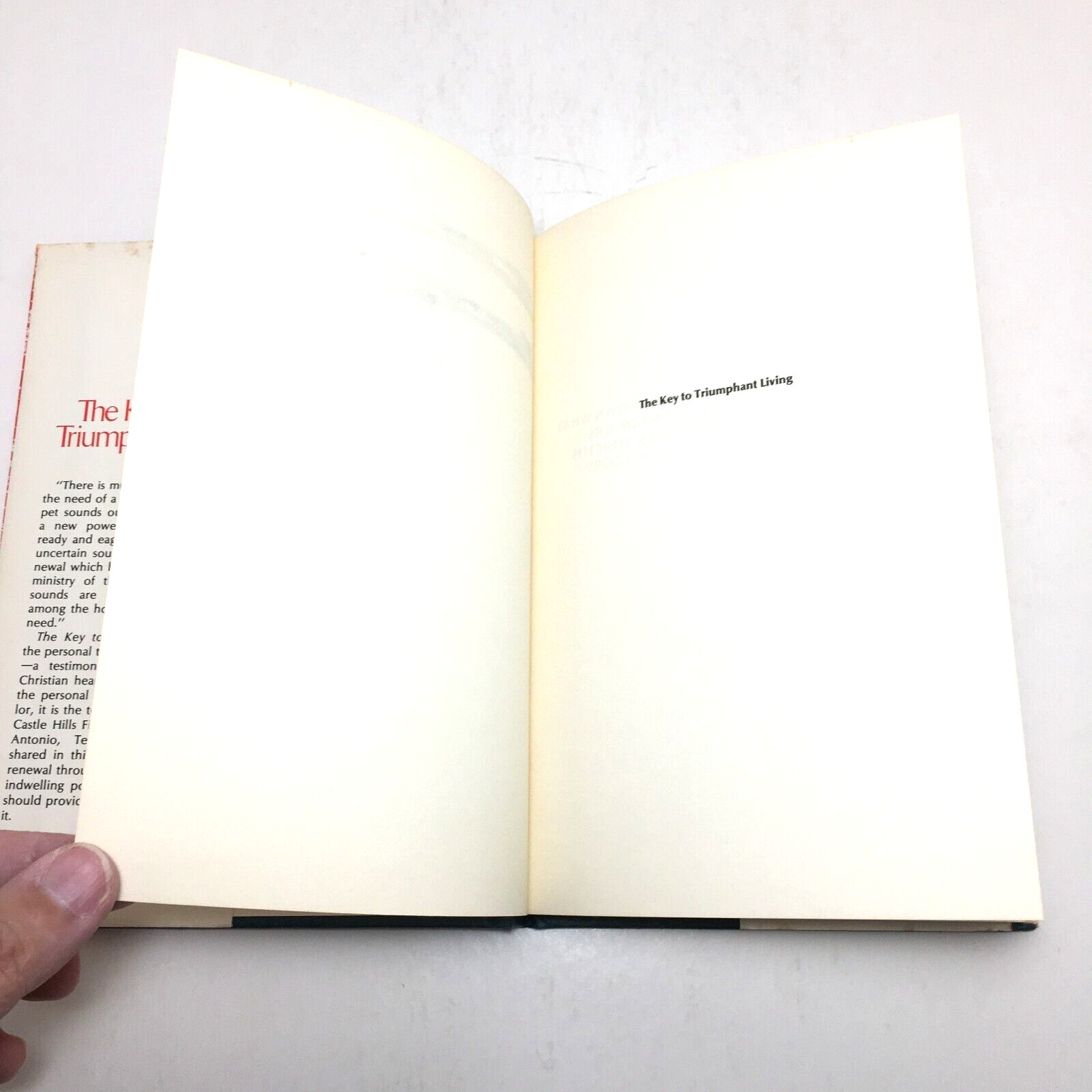 Key to Triumphant Living by Jack R. Taylor, 1971 religion personal discovery HC