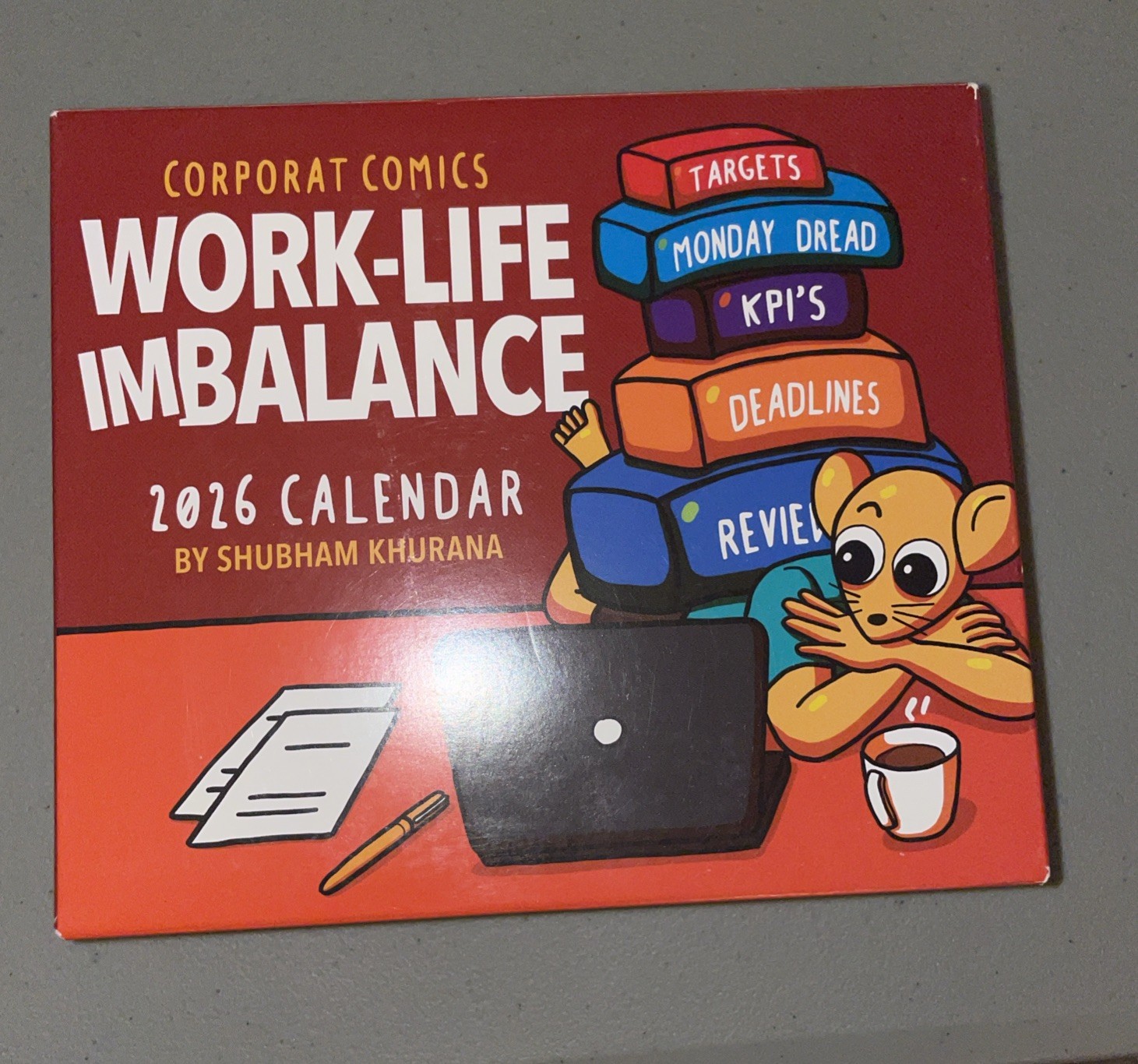Corporat Comics 2026 Day-To-Day Calendar : Work-Life Imbalance by Shubham…