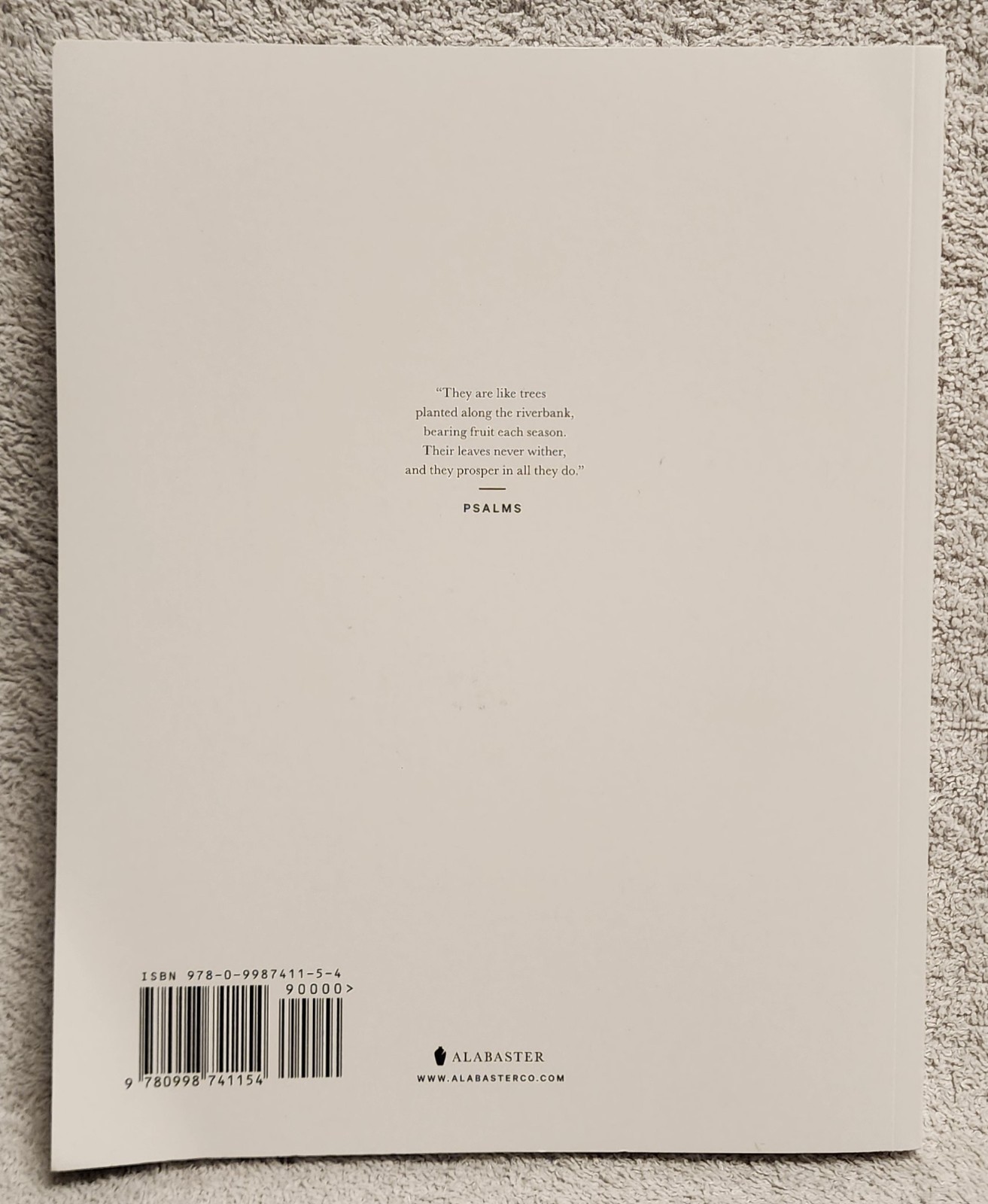 Book of Psalms Alabaster Bible 2018 Paperback Illustrated Mint Condition