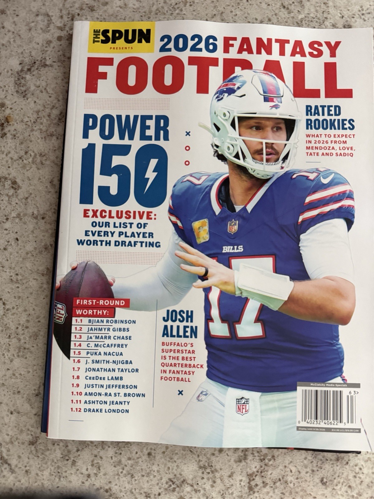 The Spun Fantasy Football Magazine 2026 : The Power 150