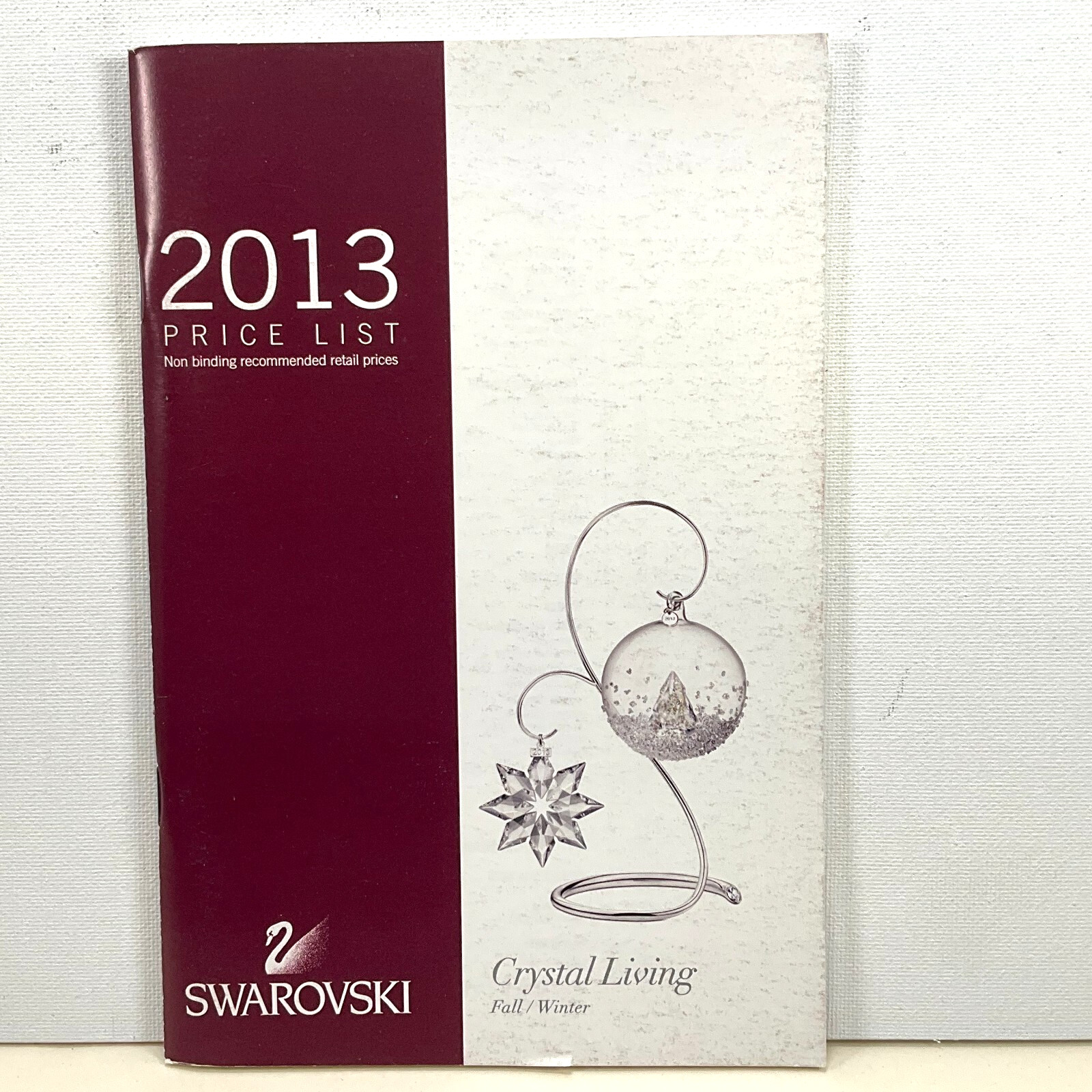 Swarovski 2013 Price List Brochure Crystal Living Fall Winter 52 Pages