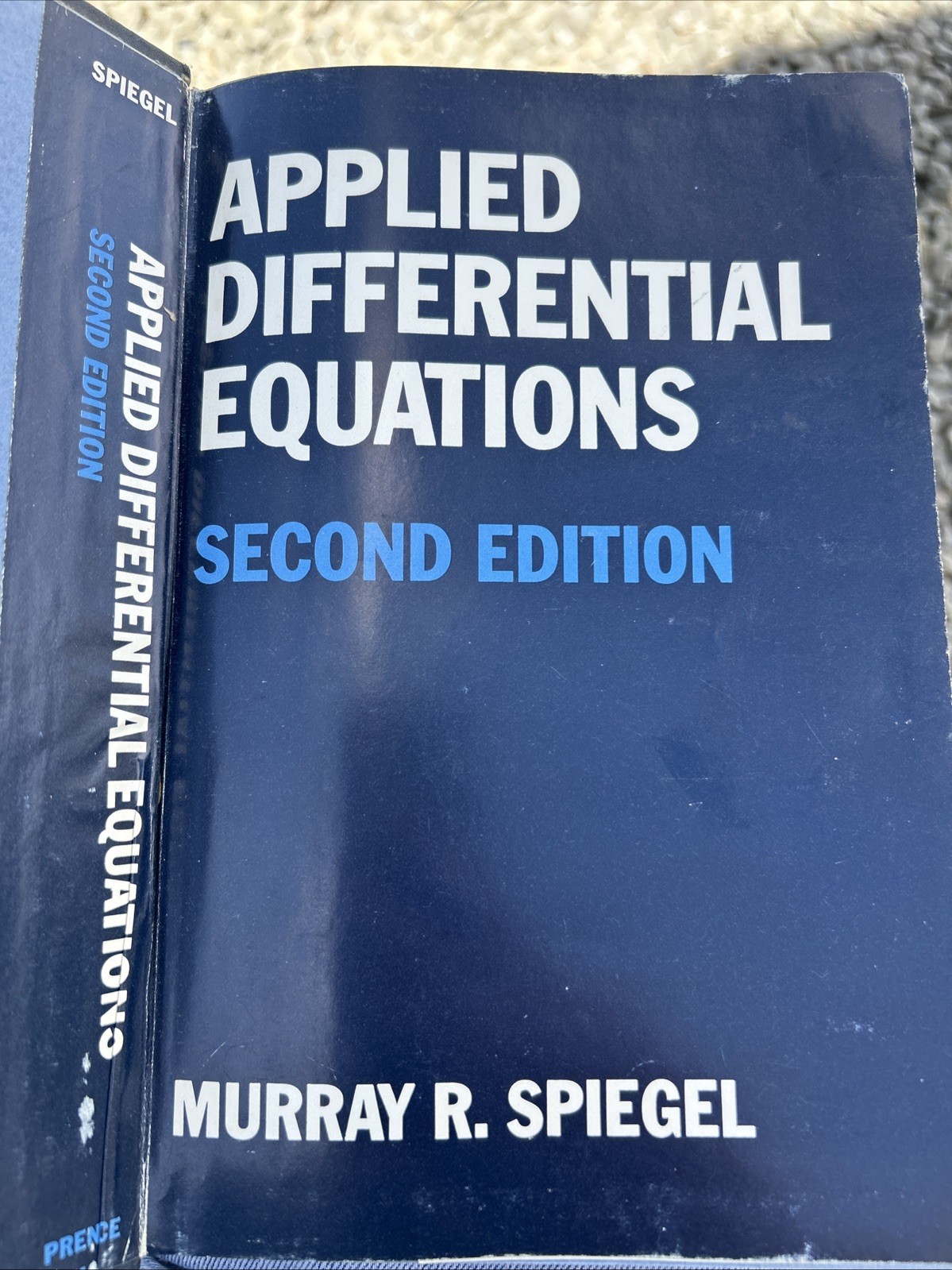 Applied Differential Equations – Second Edition Murray Spiegel
