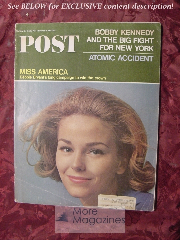 Saturday Evening POST November 6 1965 MISS AMERICA DEBBIE BRYANT TONY RANDALL