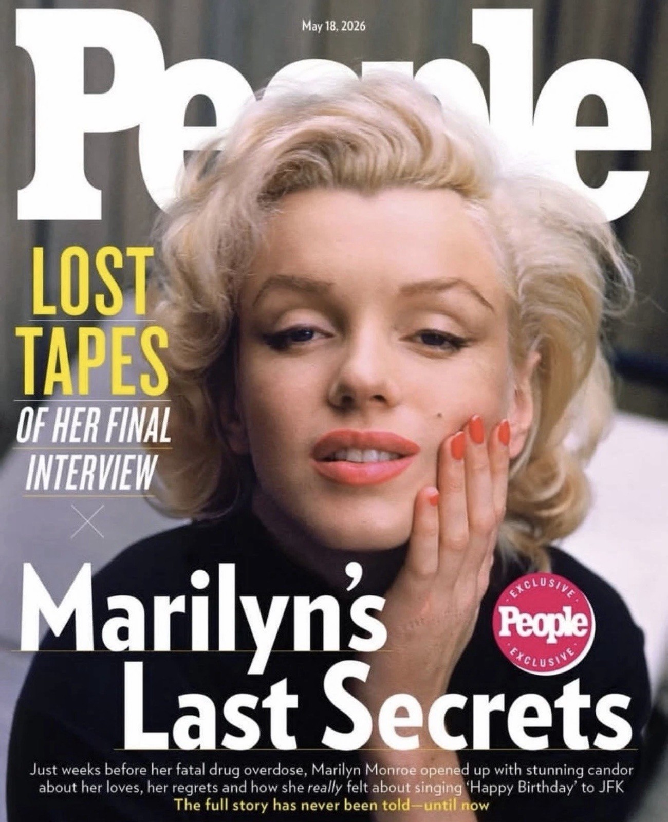 Marilyn Monroe Marilyn’s Last Secrets People Magazine – May 18, 2026 – Brand New