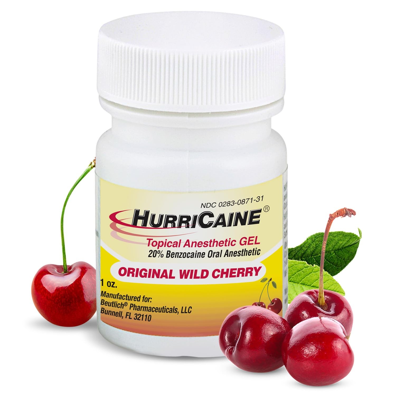 HurriCaine Topical Anesthetic Gel 1oz – Fast-Acting 20% 1 Fl Oz (Pack of 1)