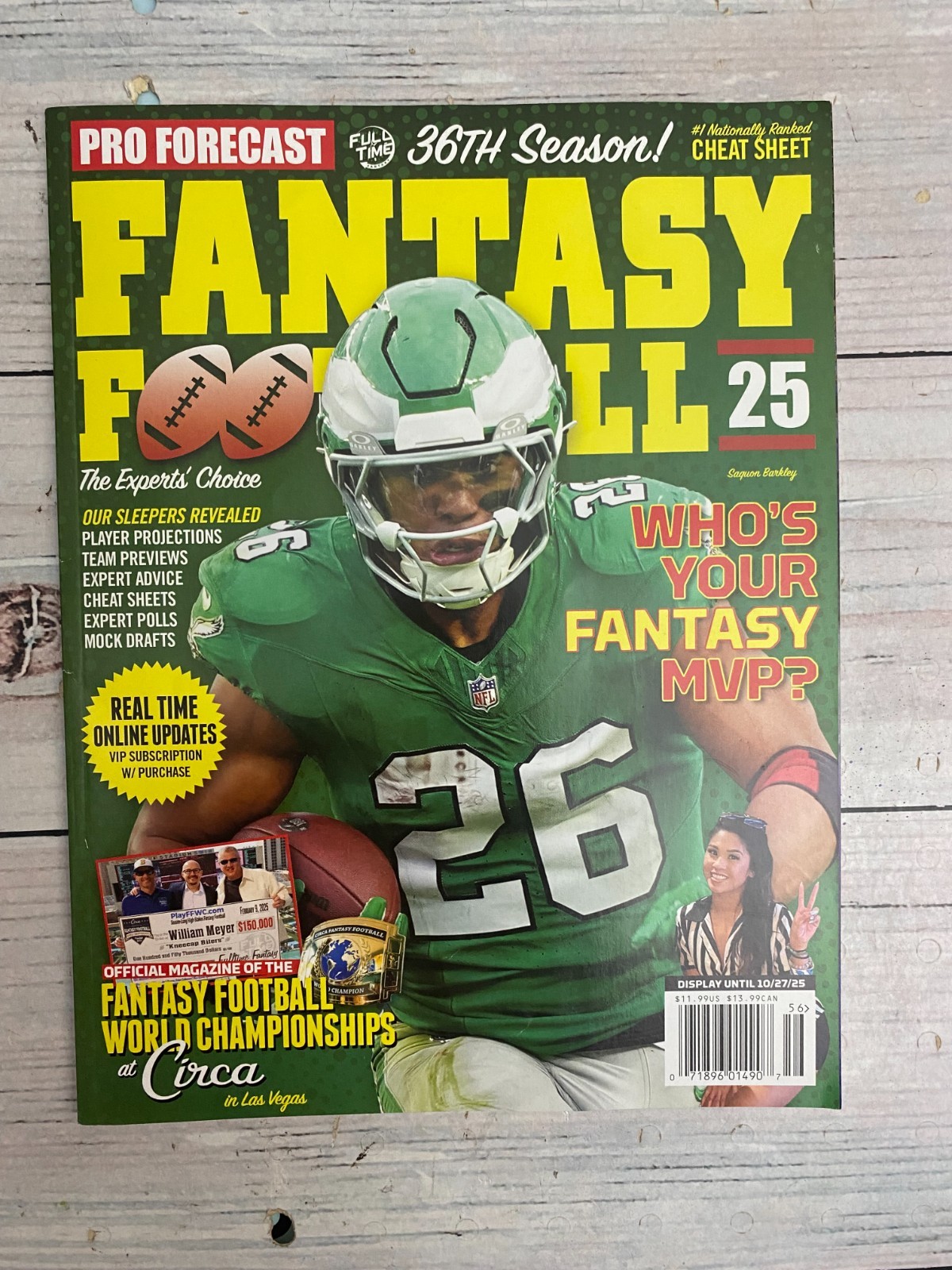 Fantasy Football October 2025 Magazine the expert’s choice real time udates
