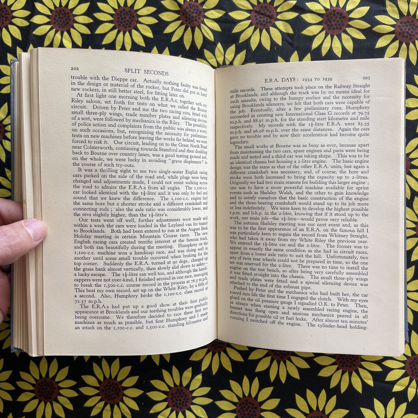 Split Seconds : My Racing Years by Raymond Mays (1952, G.T Foulis UK VTG HC)