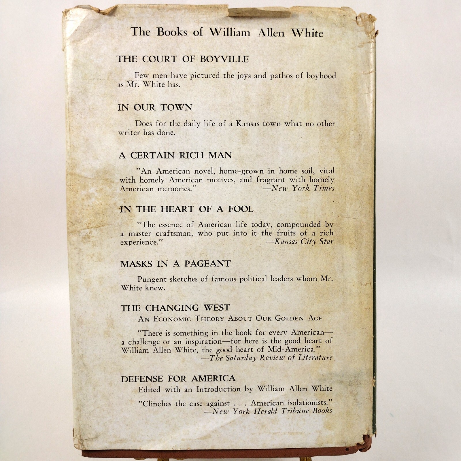 The Autobiography of William Allen White * First Printing 1st Edition 1946 HC DJ