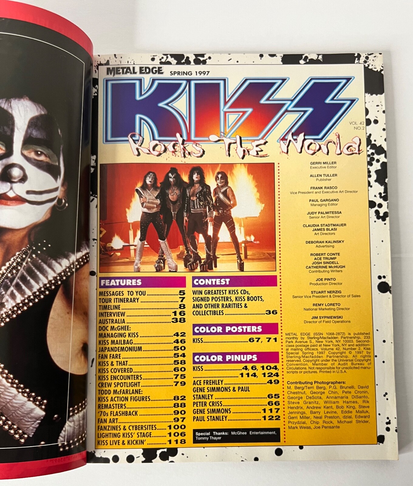Kiss Rocks The World Magazine Metal Edge Spring 1997, 234 Pages