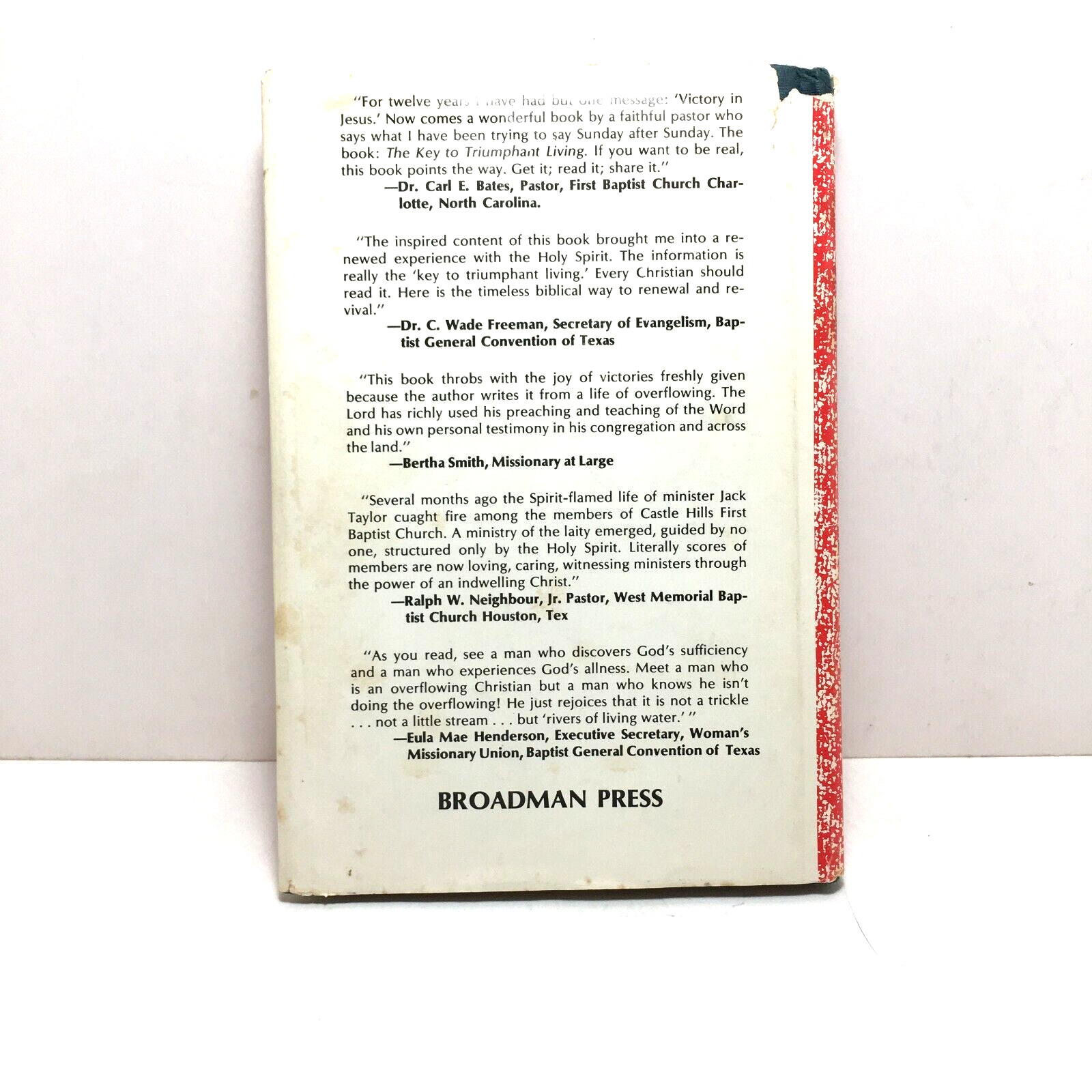 Key to Triumphant Living by Jack R. Taylor, 1971 religion personal discovery HC