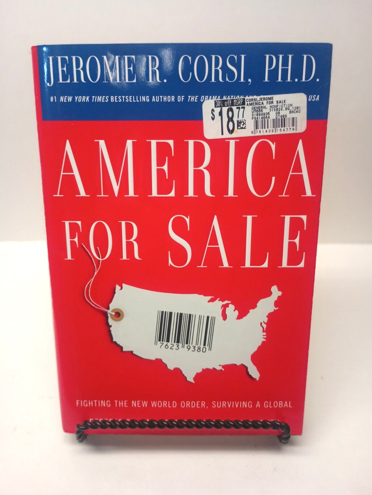 Rare 1st Ed Hardcover Book W/ Dj America For Sale: Fighting The New World Order