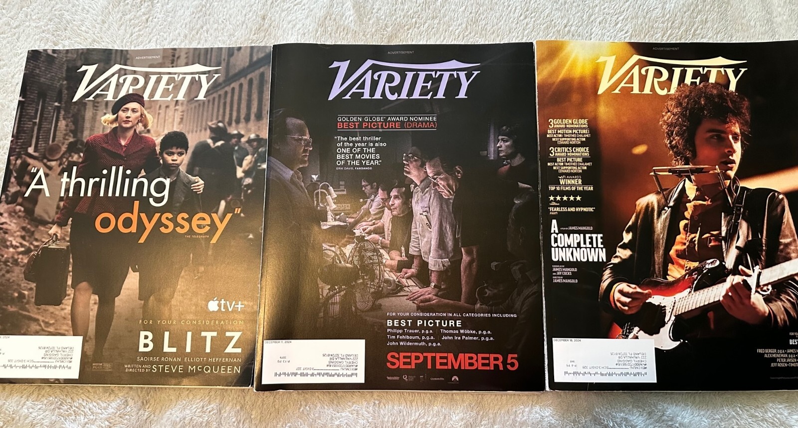 Variety Magazines – Lot of 21 July-Dec 2024 New Never Read
