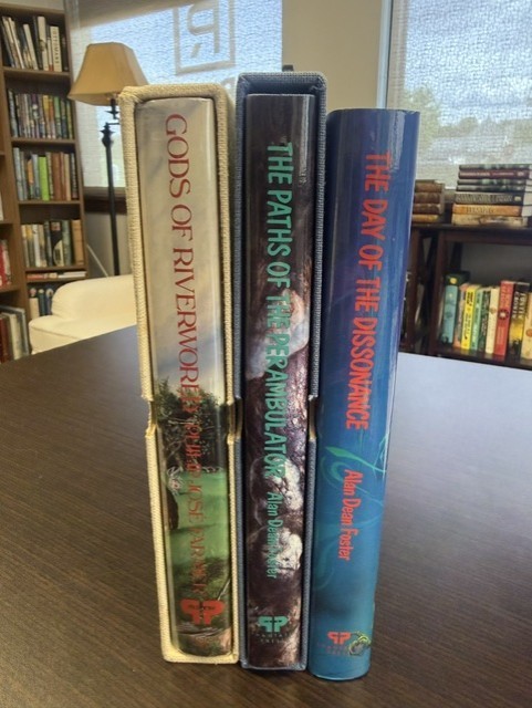 Phantasia Press SIGNED 3 Book Lot: Gods of Riverworld (Farmer)/Alan Dean Foster