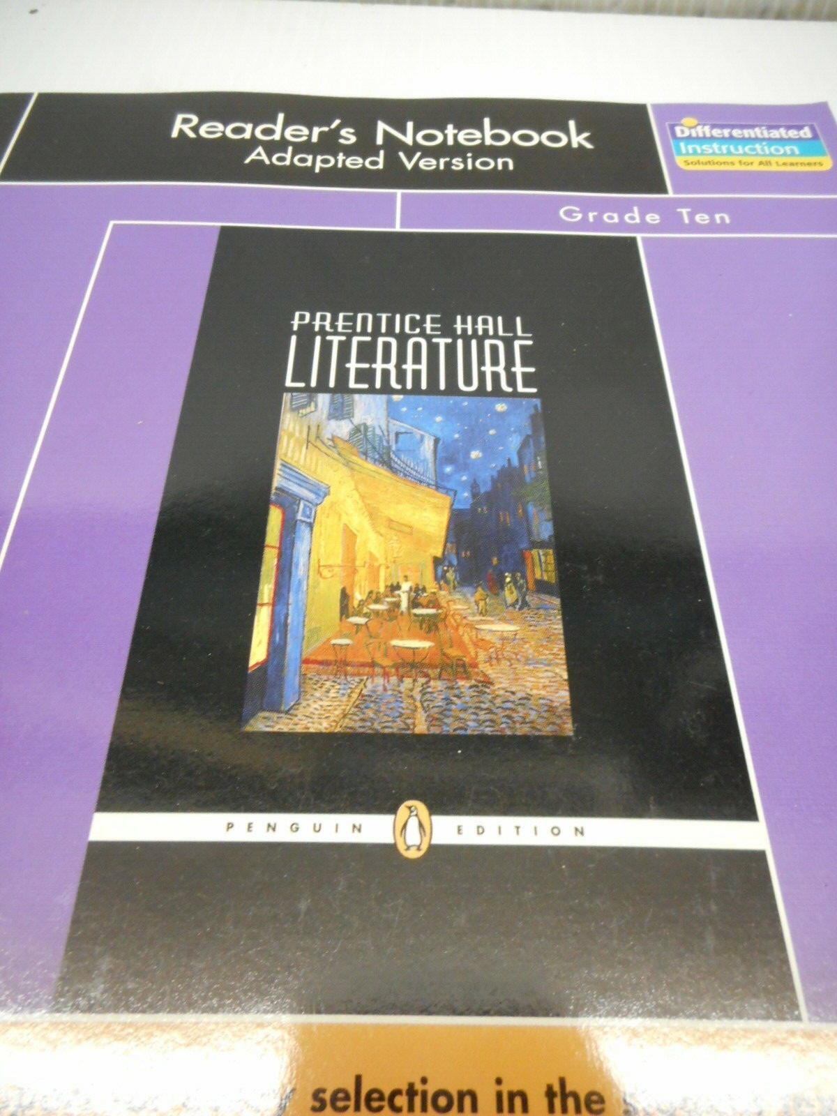 Prentice Hall Literature Reader’s Notebook Adapted Version Grade 10 Paperback