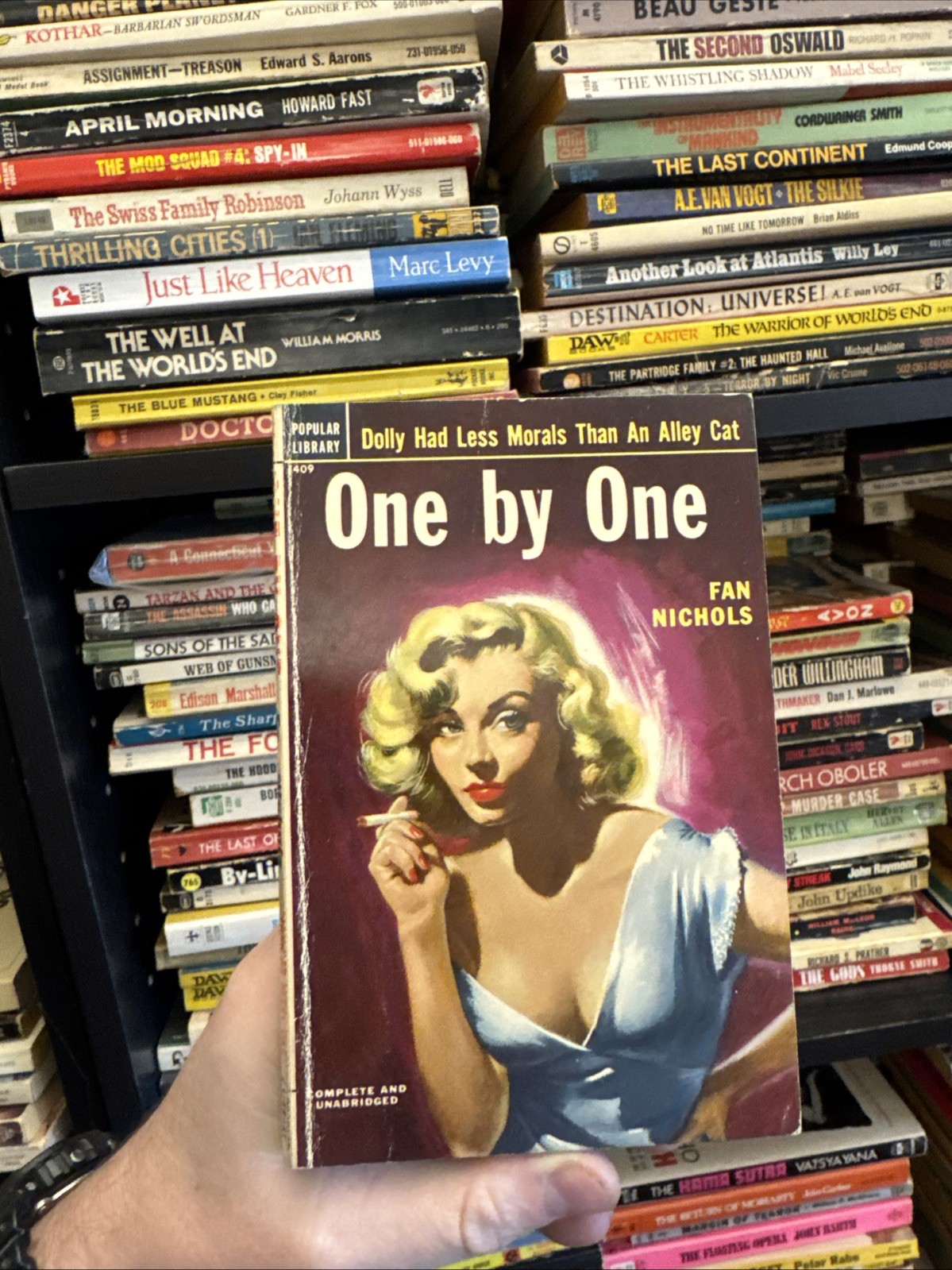 1952 Popular Library #409 ONE BY ONE Fan Nichols GGA Cover
