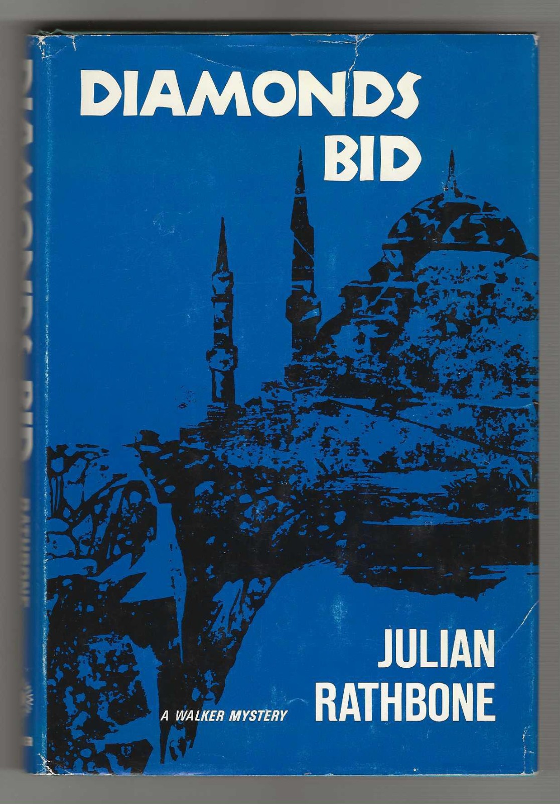 Julian Rathbone DIAMONDS BID First Amer. Edition 1967 Hardcover Mystery Turkey