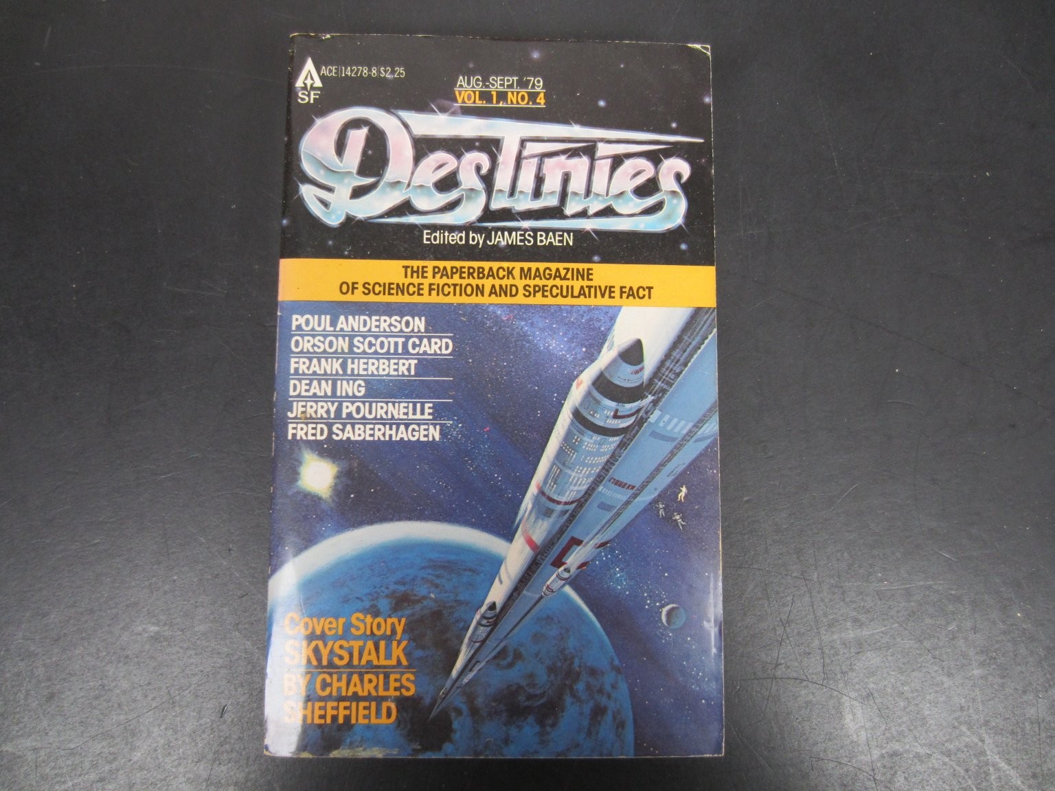 Destinies Vol 1 No 4 Baen 1979 Sci-Fi Anthology Herbert Card Pournelle Ace PB SF