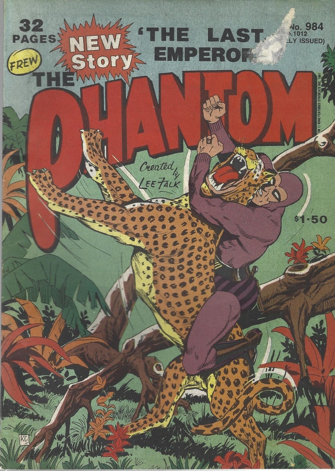 Frew Phantom Comic No 984, 32 pages, 1991