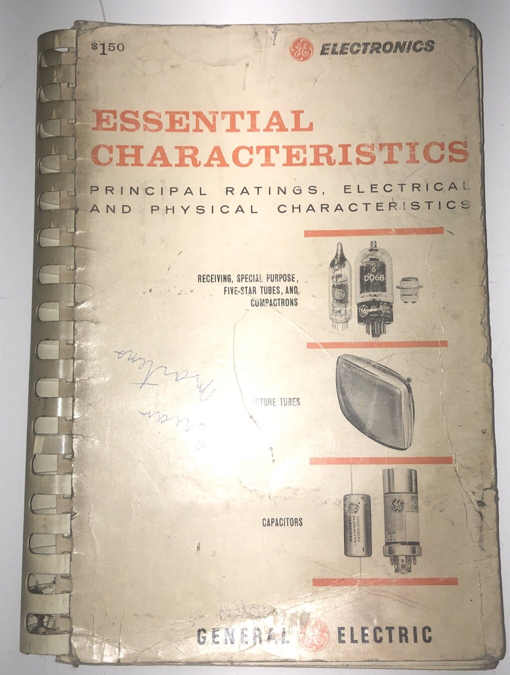 ELECTRONICS: ESSENTIAL CHARACTERISTICS Book 10th Ed. 1963 General Electric GE