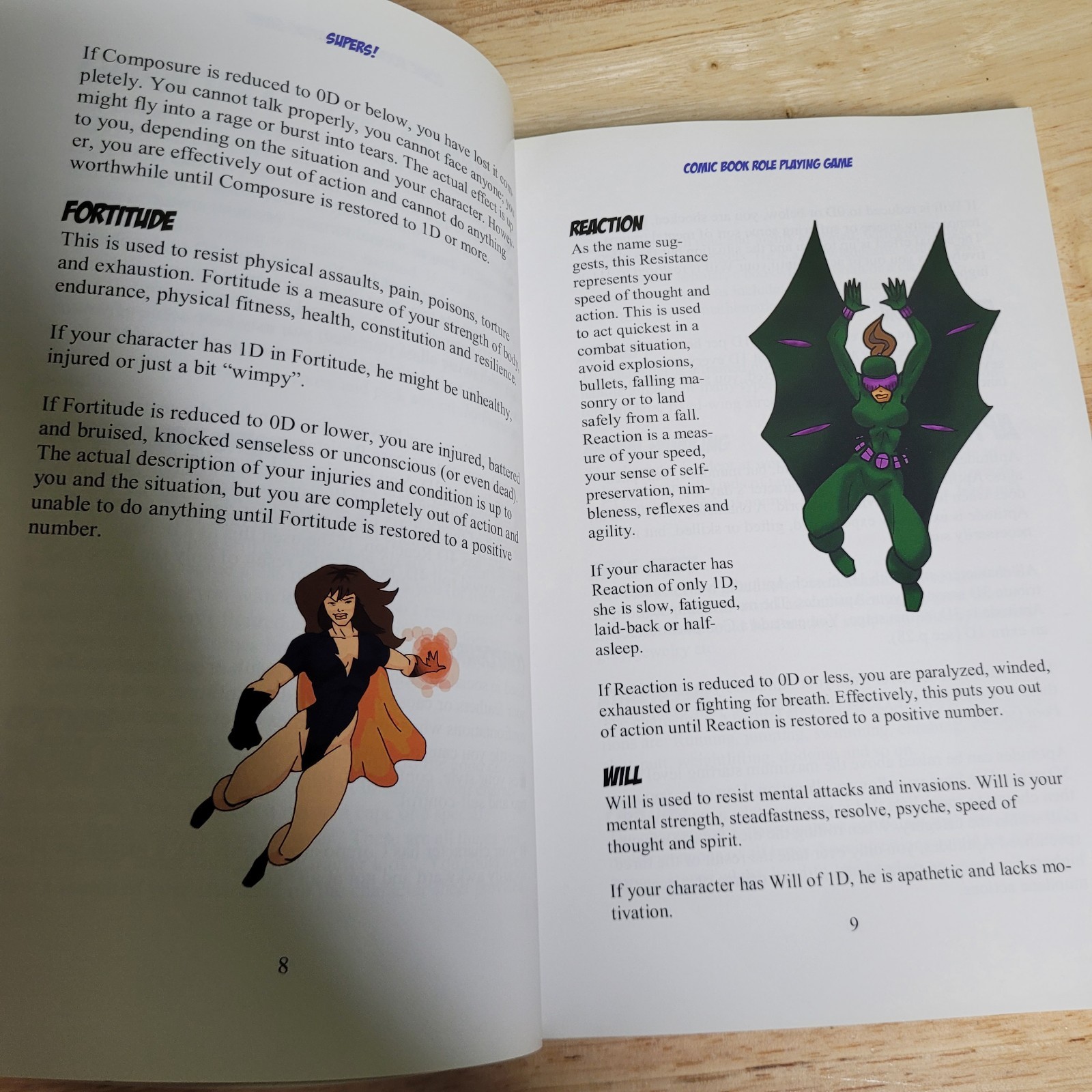 Supers Comic Book Role Playing Game RPG 2010 Beyond Belief Games Softcover