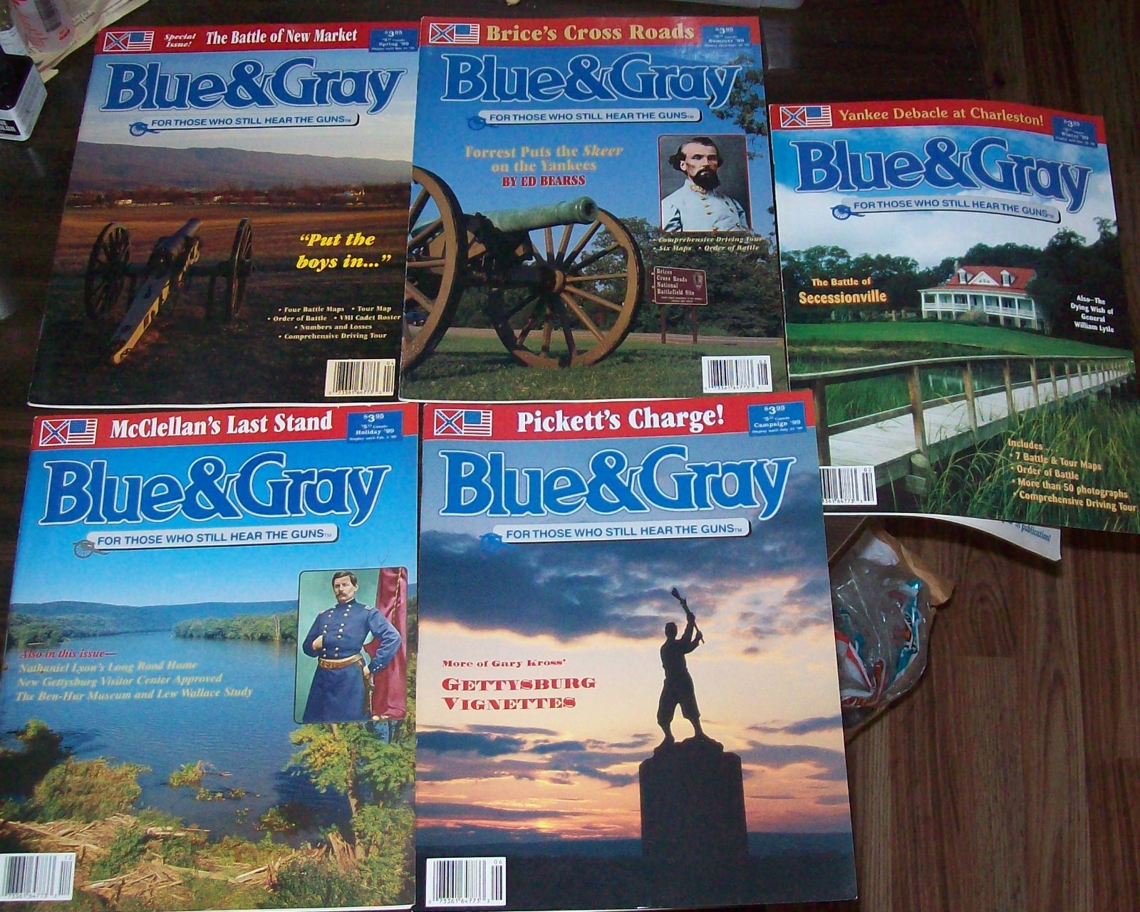 Lot of 21 Blue & Gray Magazines 1985 – 1999 Civil War