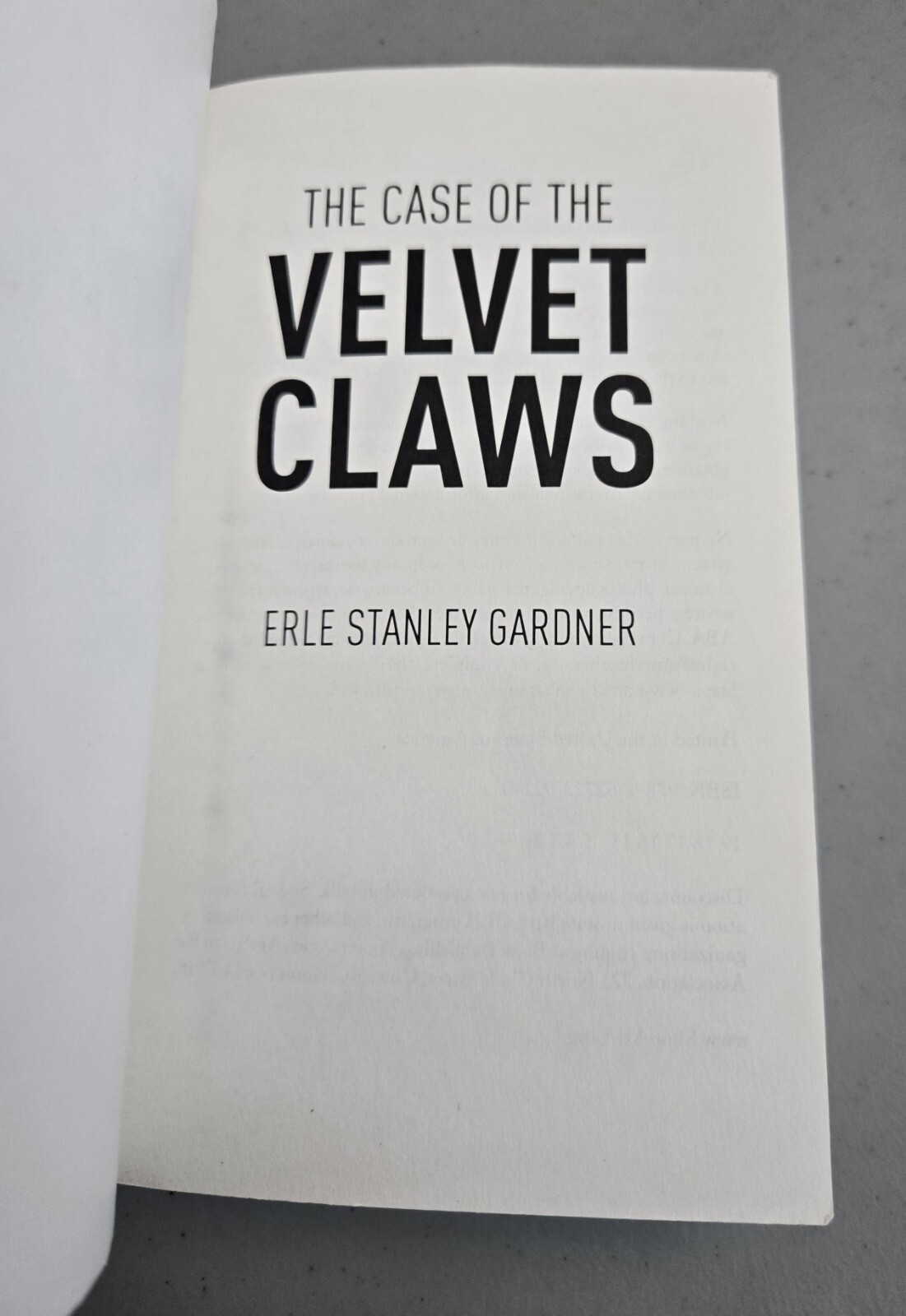 Case of the VELVET CLAWS by Erle Stanley Gardner PERRY MASON #1 Ankerwycke RARE