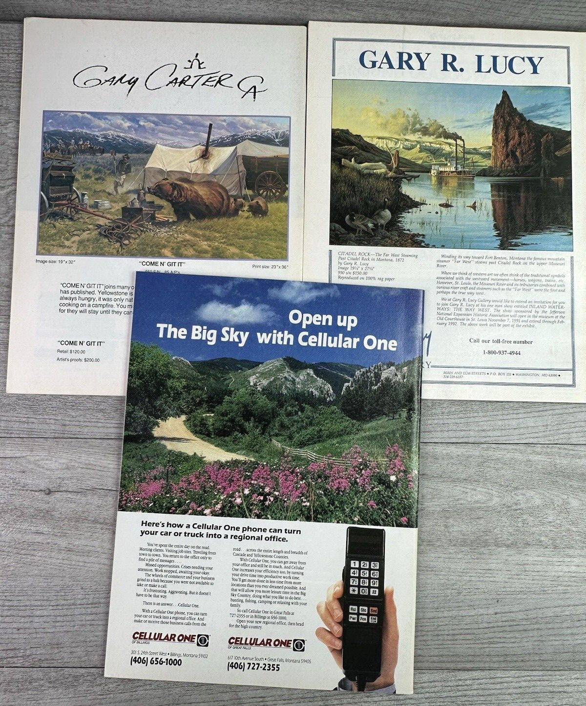 Vintage Lot Of 5 Montana Magazine 1990 Mar-Dec Bimonthly Issues