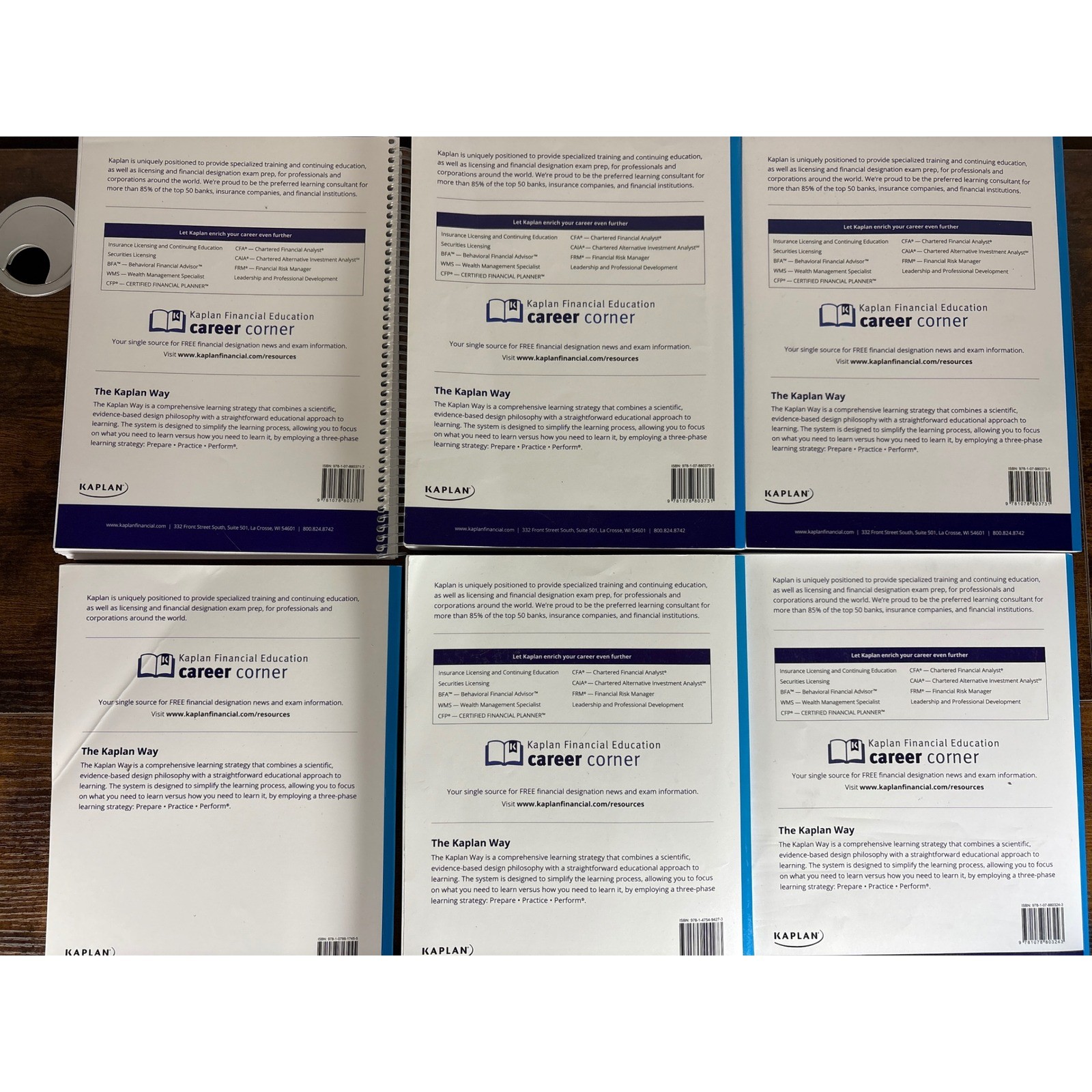Kaplan Securities License Exam Manual Set Series 7 63 66 SIE Finance Study Books