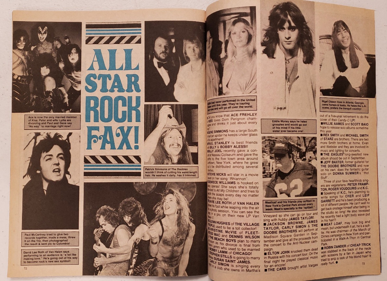 Super Teen Yearbook 1980 KISS~Paul Stanley~Cheap Trick~Leif Garrett~Robby Benson