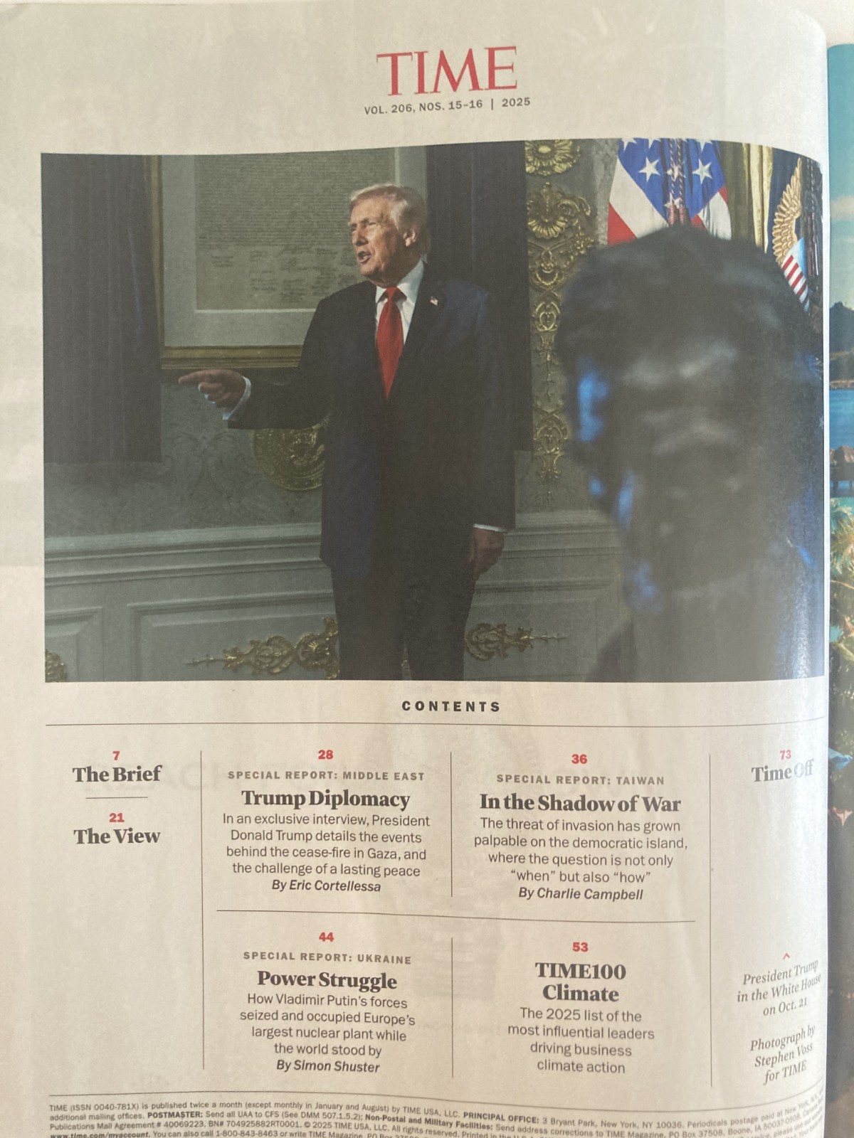 TRUMP’S WORLD November 2025 TIME Magazine BRAND NEW