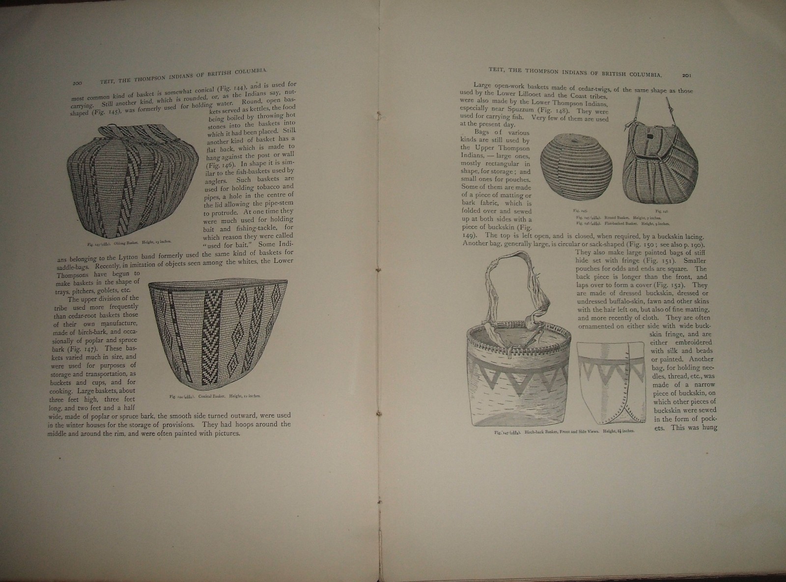 1902 The Thompson Indians of British Columbia Illustrated James Teit, Franz Boas