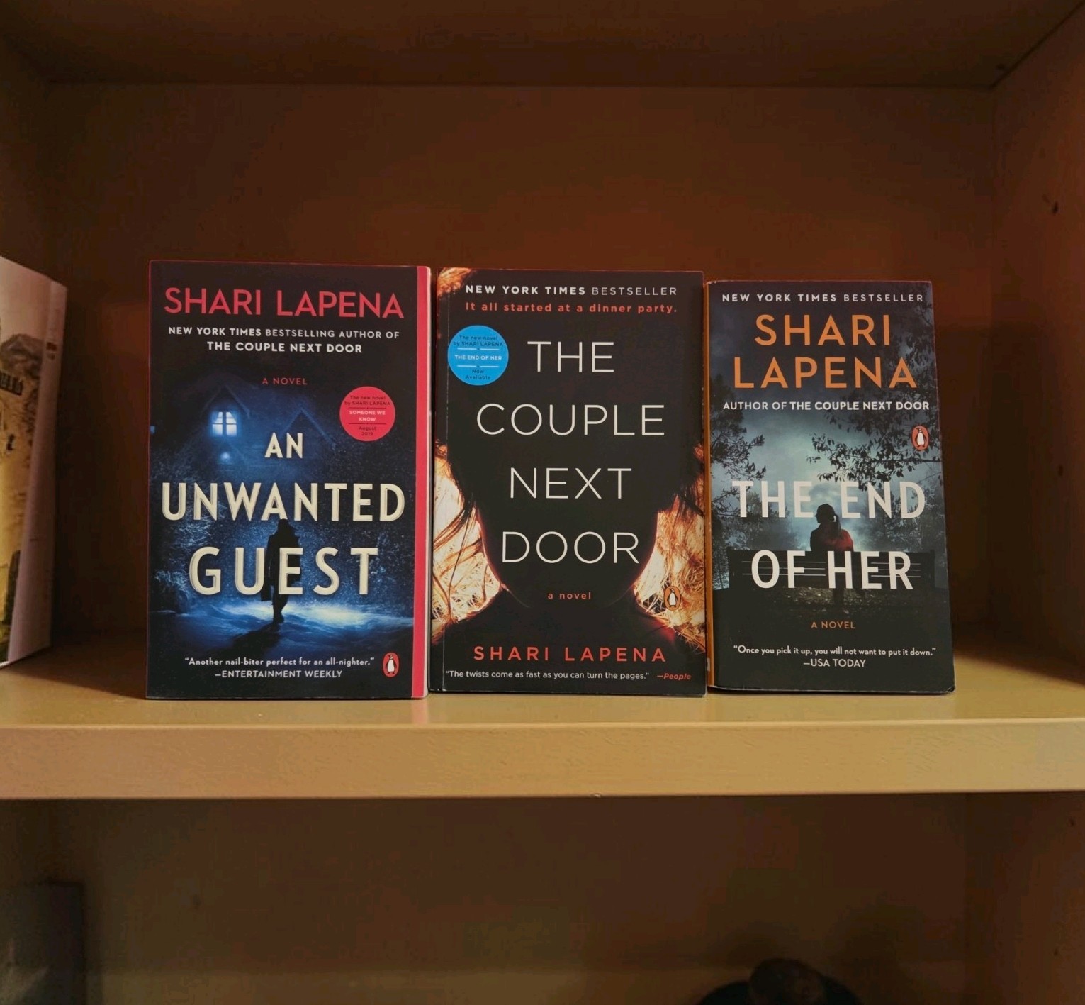 Shari Lapena 3 Book Lot PB Thriller Mystery The Couple Next Door End of Her