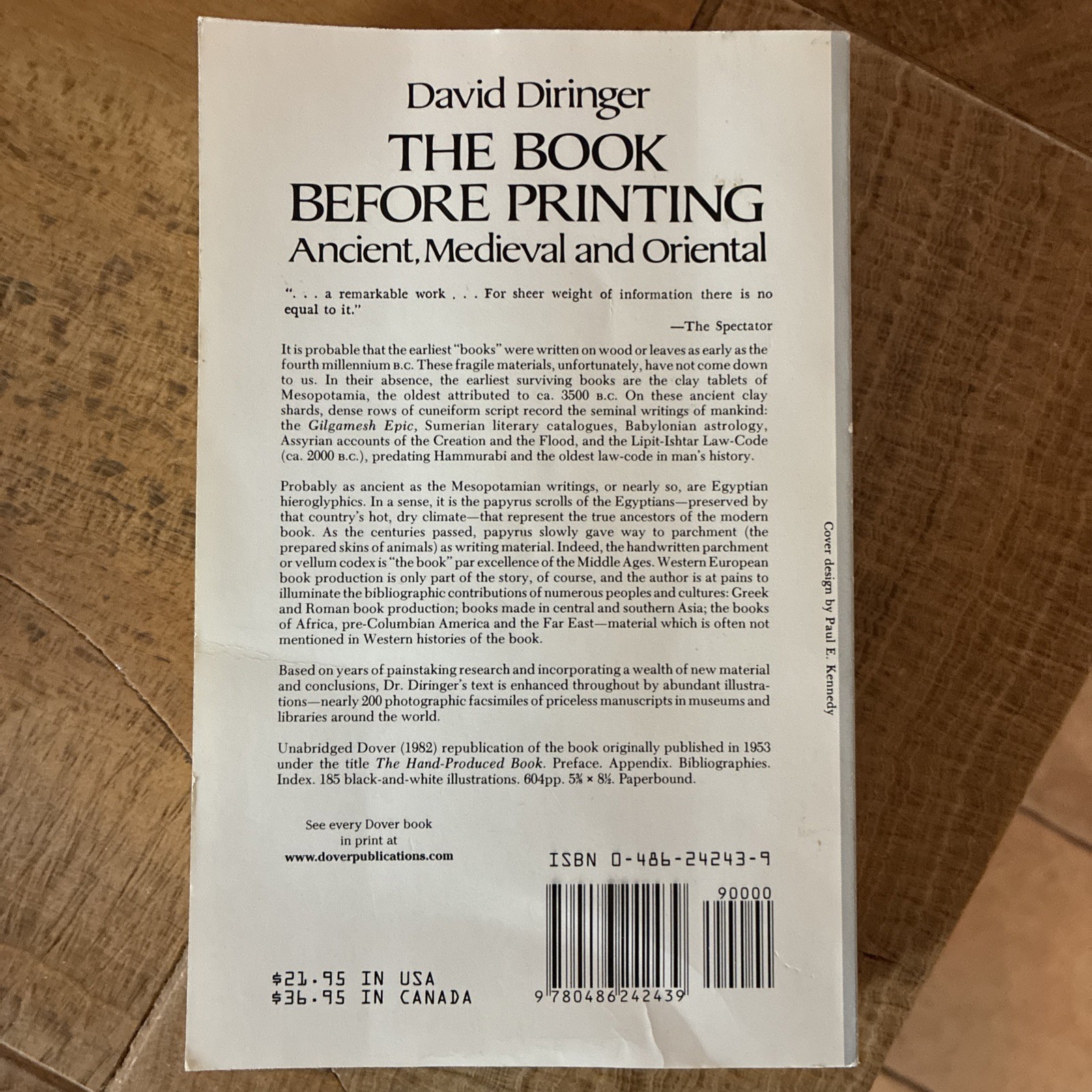The Book Before Printing by David Diringer