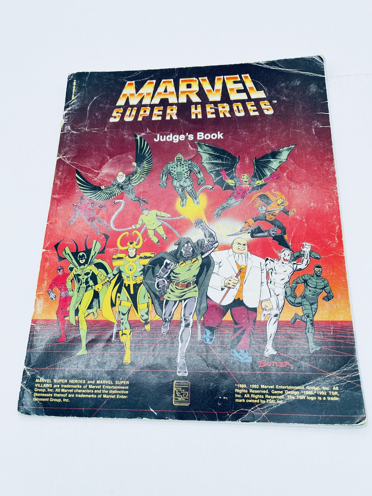 TSR Marvel Super Heroes Judge’s Book Role Playing Game Book 1992