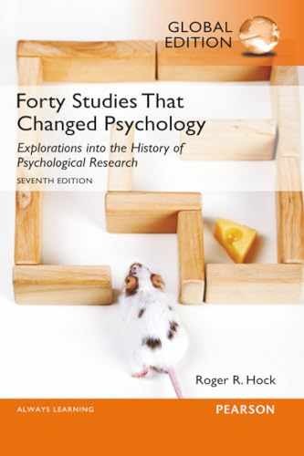 Forty Studies that Changed Psychology, – Paperback, by Hock Roger – Very Good