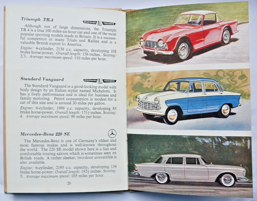 Ladybird Book of Motor Cars 1963, series 584, revised ed, 2/6, DJ, David Carey