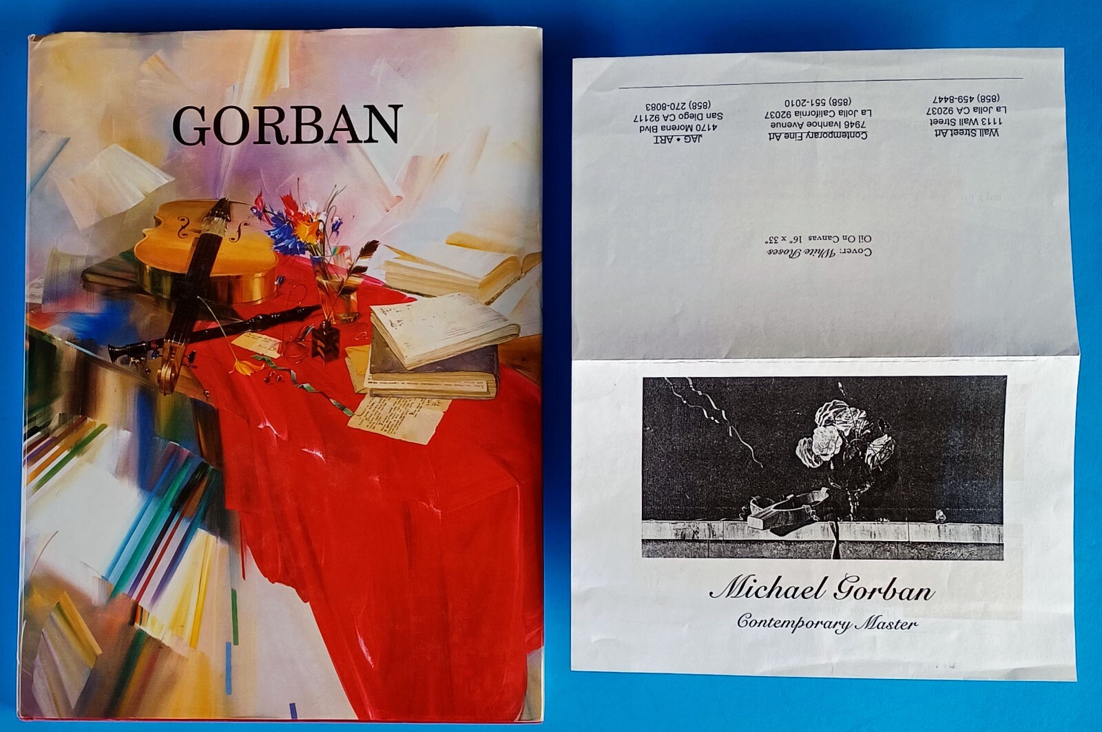 MICHAEL GORBAN – 136 PAGES – ISRAEL HARDBACK WITH DUST JACKET & FLYER – 1999