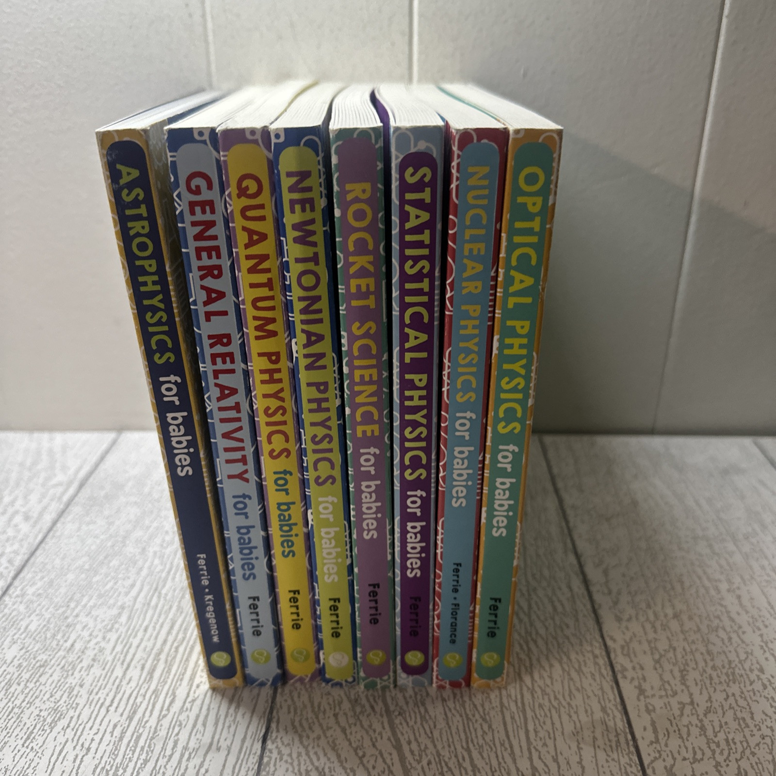 Lot Of 8 Chris Ferrie STEM Baby University Board Books Educational Science