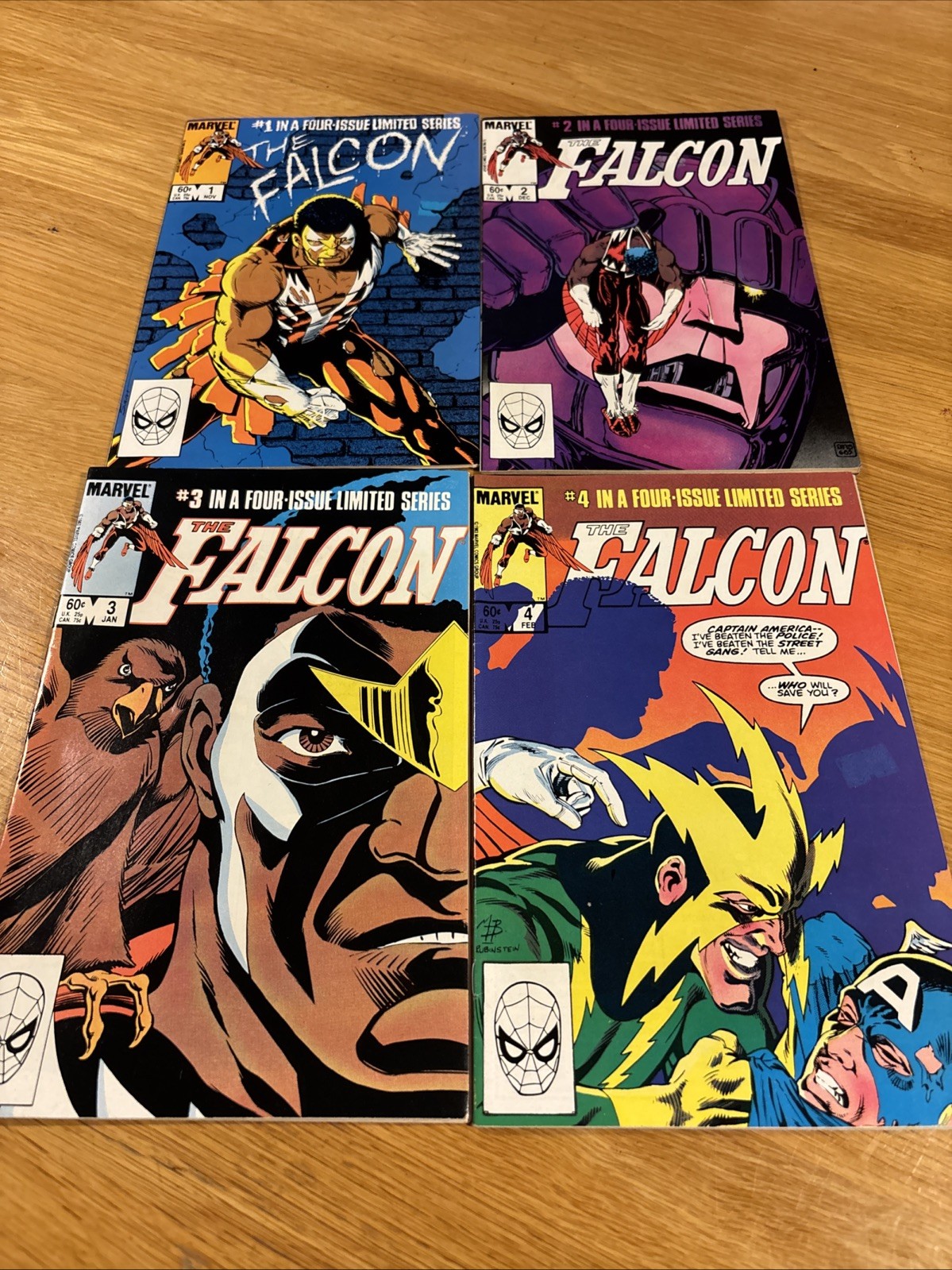 The Falcon #1 2 3 4 Complete Limited Series – Marvel 1983